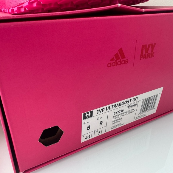 Ivy Park Adidas Hot Pink Womens Sneakers New In Box Size 8 - Picture 2 of 15